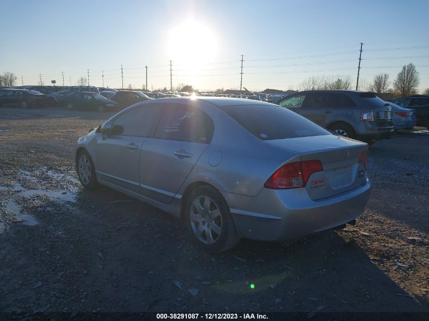 2008 Honda Civic Lx VIN: 2HGFA16518H331338 Lot: 38291087