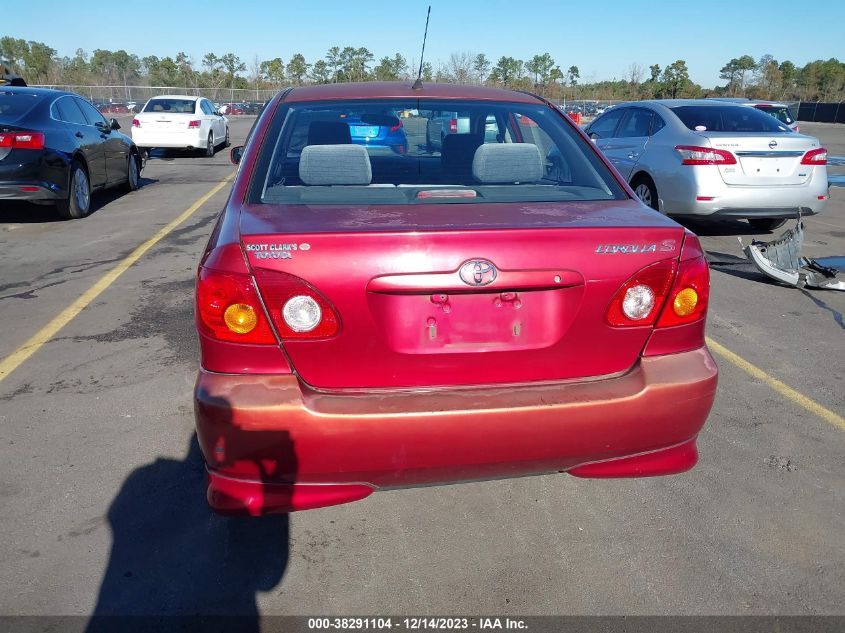 2003 Toyota Corolla S VIN: 1NXBR32E23Z168837 Lot: 38291104