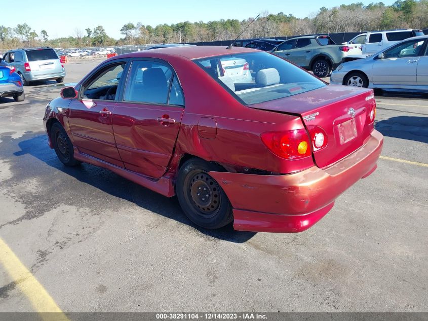 2003 Toyota Corolla S VIN: 1NXBR32E23Z168837 Lot: 38291104