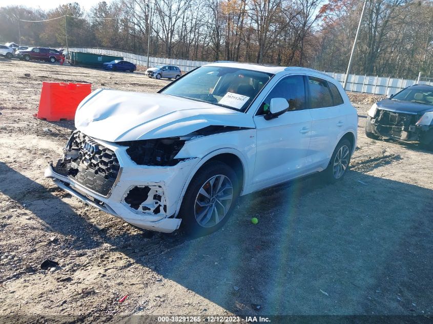 2022 Audi Q5 Premium Plus 45 Tfsi S Line Quattro S Tronic VIN: WA1EAAFY1N2084552 Lot: 38291265