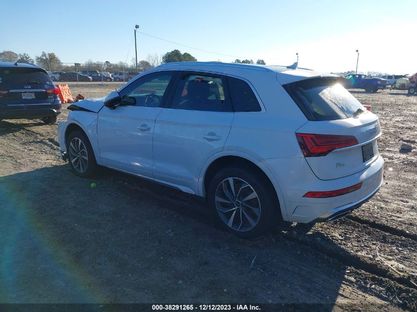 2022 Audi Q5 Premium Plus 45 Tfsi S Line Quattro S Tronic VIN: WA1EAAFY1N2084552 Lot: 38291265