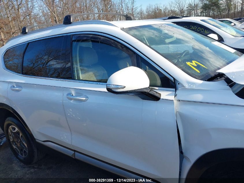 KM8S2DA12MU013666 2021 Hyundai Santa Fe Hybrid Blue