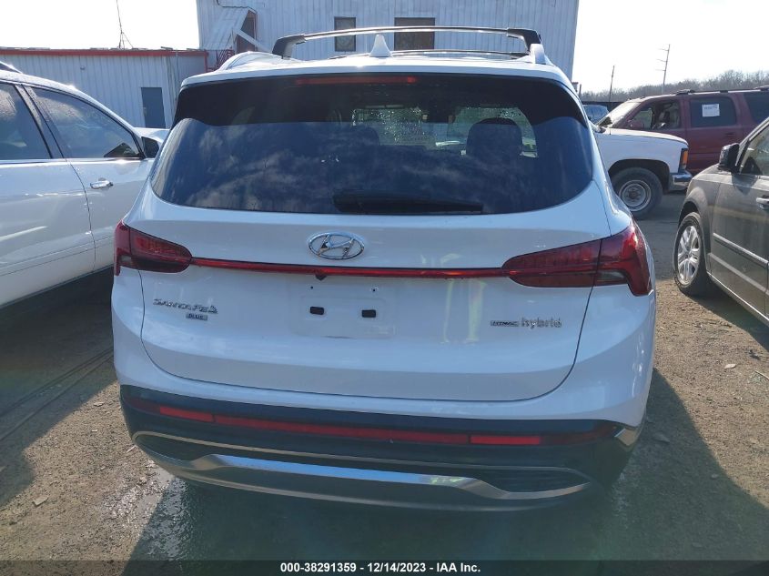 KM8S2DA12MU013666 2021 Hyundai Santa Fe Hybrid Blue