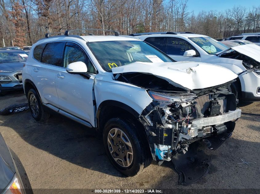 KM8S2DA12MU013666 2021 Hyundai Santa Fe Hybrid Blue