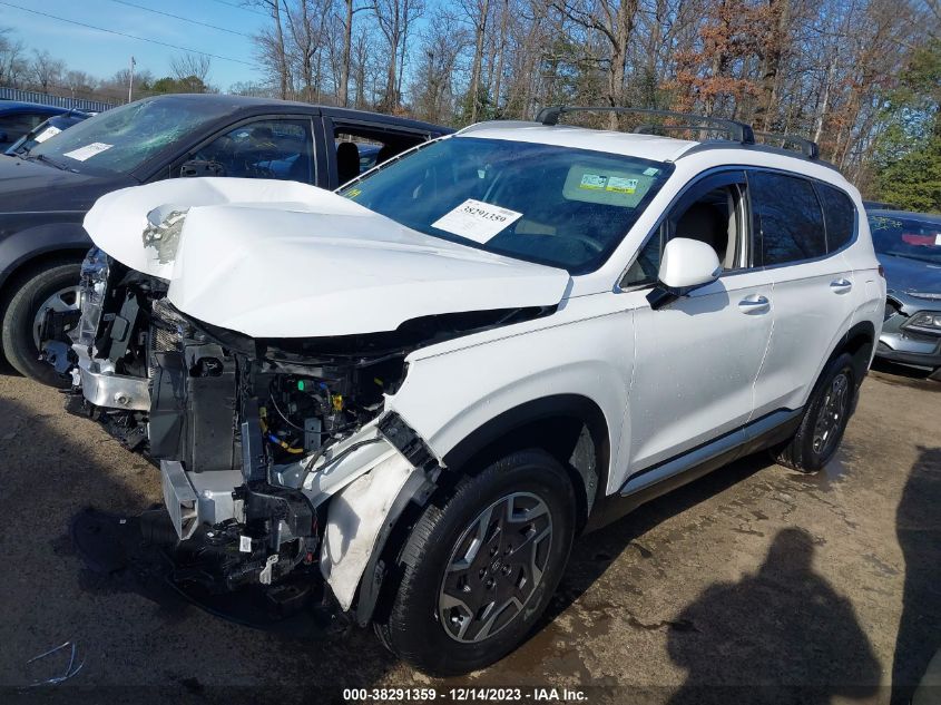 KM8S2DA12MU013666 2021 Hyundai Santa Fe Hybrid Blue