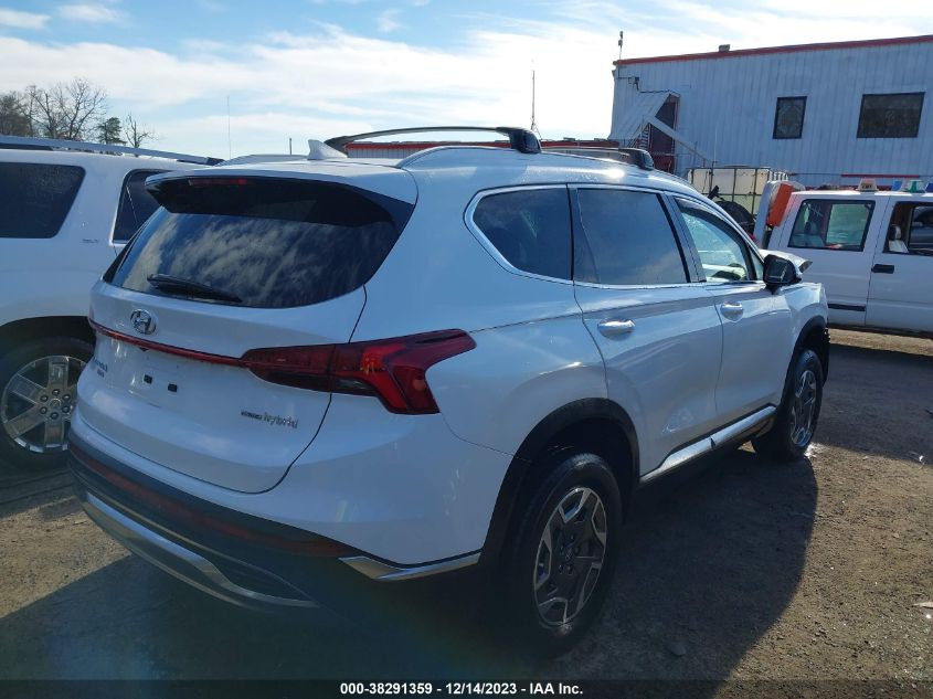 KM8S2DA12MU013666 2021 Hyundai Santa Fe Hybrid Blue