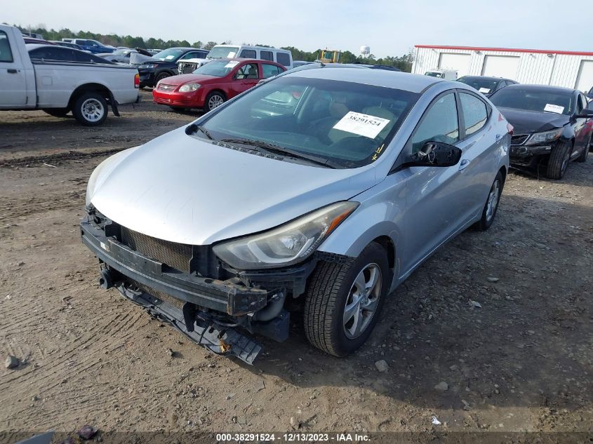 2014 Hyundai Elantra Se VIN: 5NPDH4AE8EH498180 Lot: 38291524