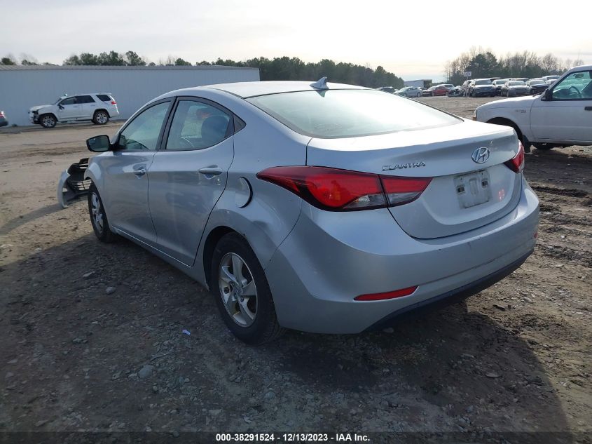 2014 Hyundai Elantra Se VIN: 5NPDH4AE8EH498180 Lot: 38291524