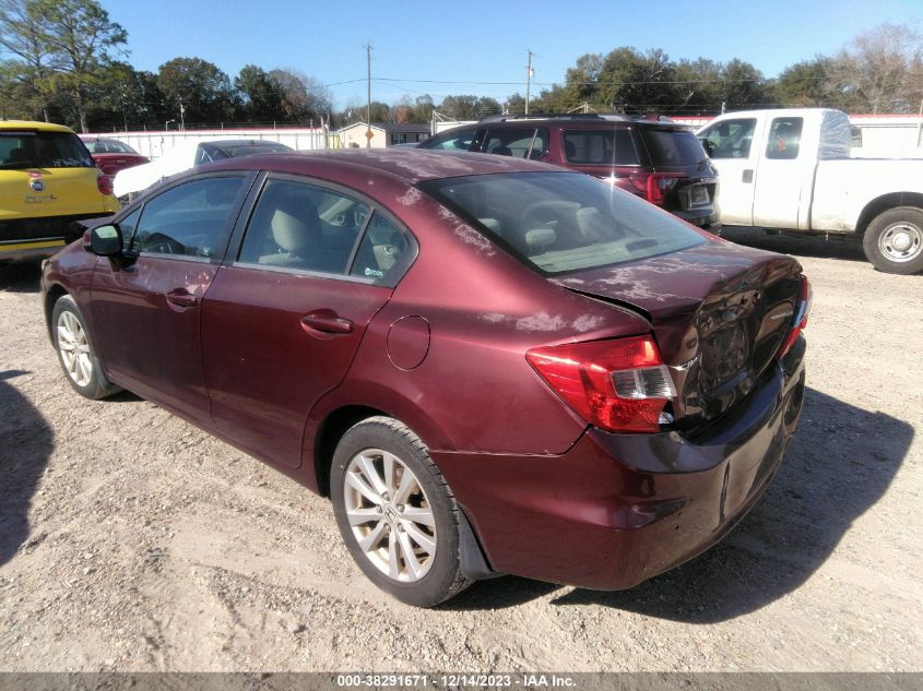 2012 Honda Civic Ex VIN: 2HGFB2F85CH537249 Lot: 38291671