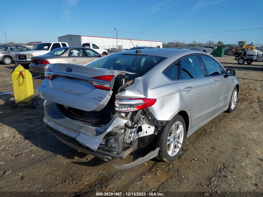 3FA6P0LU6JR137228 2018 Ford Fusion Hybrid Se