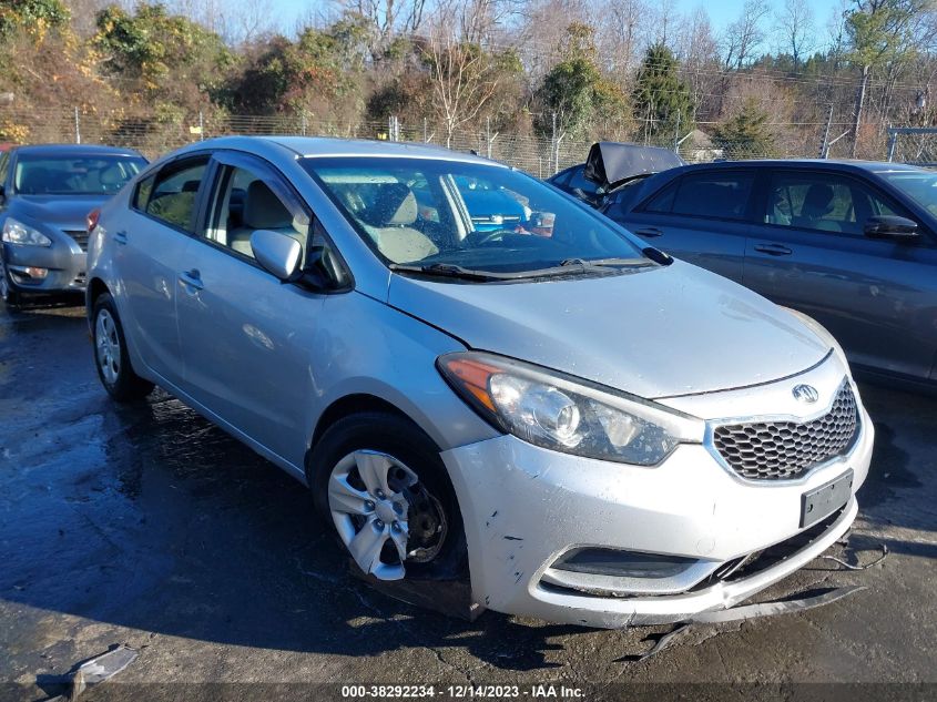 2014 Kia Forte Lx VIN: KNAFK4A68E5095252 Lot: 38292234