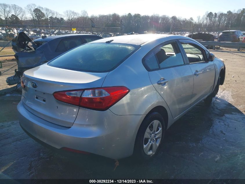 2014 Kia Forte Lx VIN: KNAFK4A68E5095252 Lot: 38292234