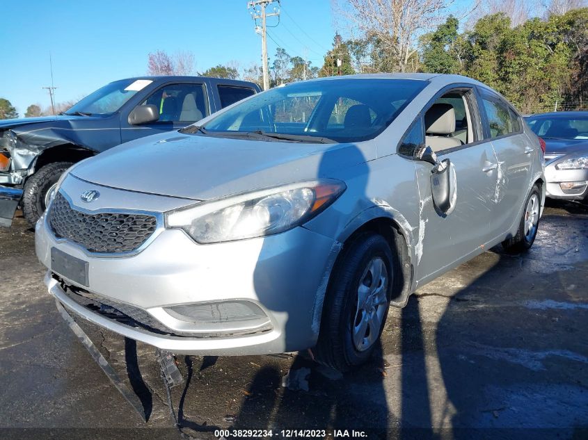 2014 Kia Forte Lx VIN: KNAFK4A68E5095252 Lot: 38292234