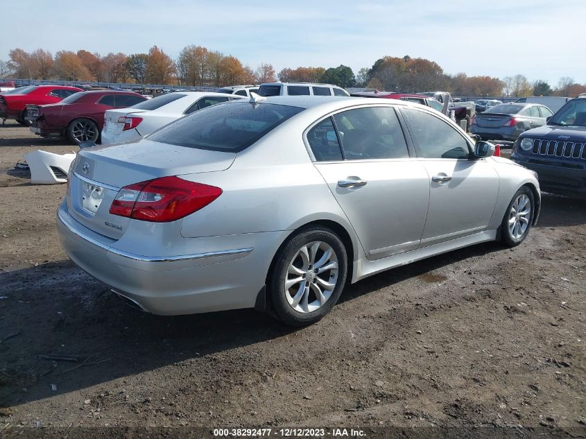 2012 Hyundai Genesis 3.8 VIN: KMHGC4DD7CU196862 Lot: 38292477