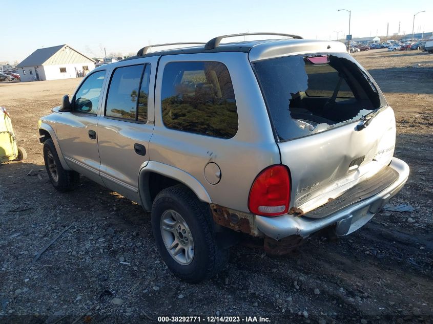 2002 Dodge Durango Slt VIN: 1B4HS48N02F135948 Lot: 38292771