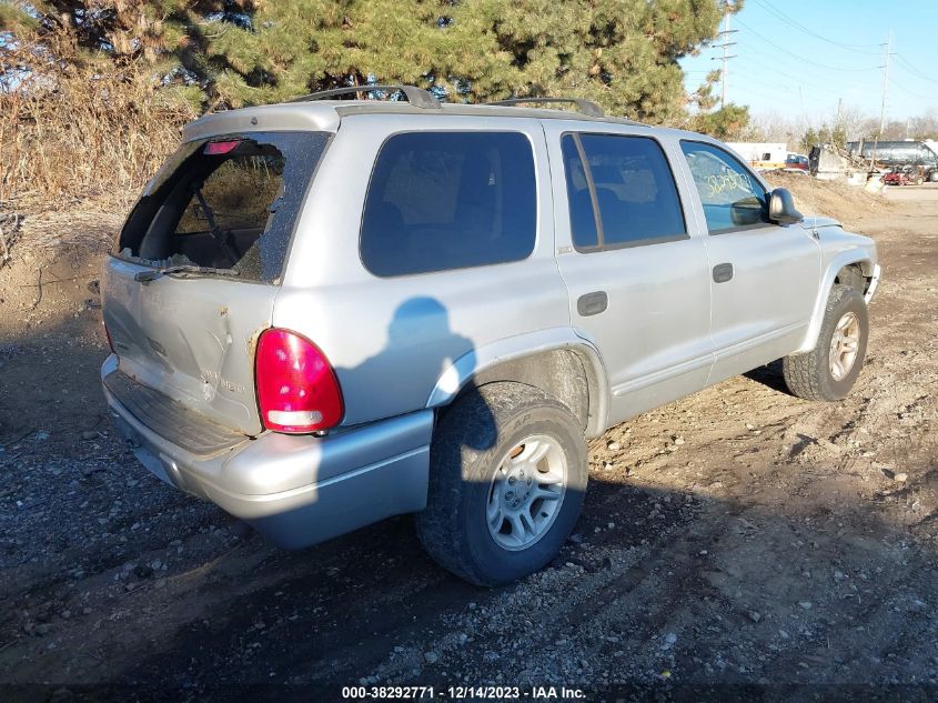 2002 Dodge Durango Slt VIN: 1B4HS48N02F135948 Lot: 38292771