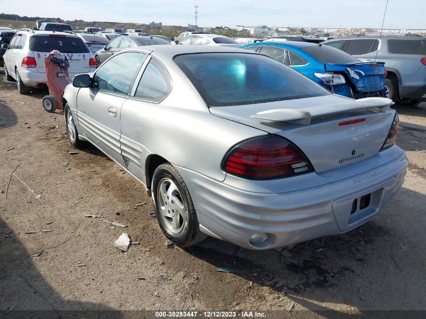 1999 Pontiac Grand Am Se1 VIN: 1G2NE12E2XM758922 Lot: 38293447