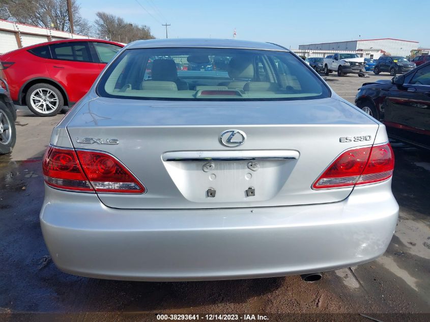 2005 Lexus Es 330 VIN: JTHBA30G155101612 Lot: 38293641