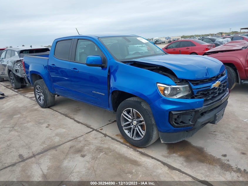 2021 Chevrolet Colorado 2Wd Short Box Wt VIN: 1GCGSBEA2M1283944 Lot: 38294890