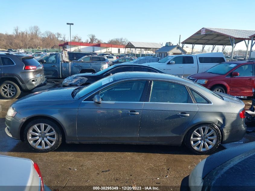 2012 Audi A4 2.0T Premium VIN: WAUBFAFL7CN010589 Lot: 38295349