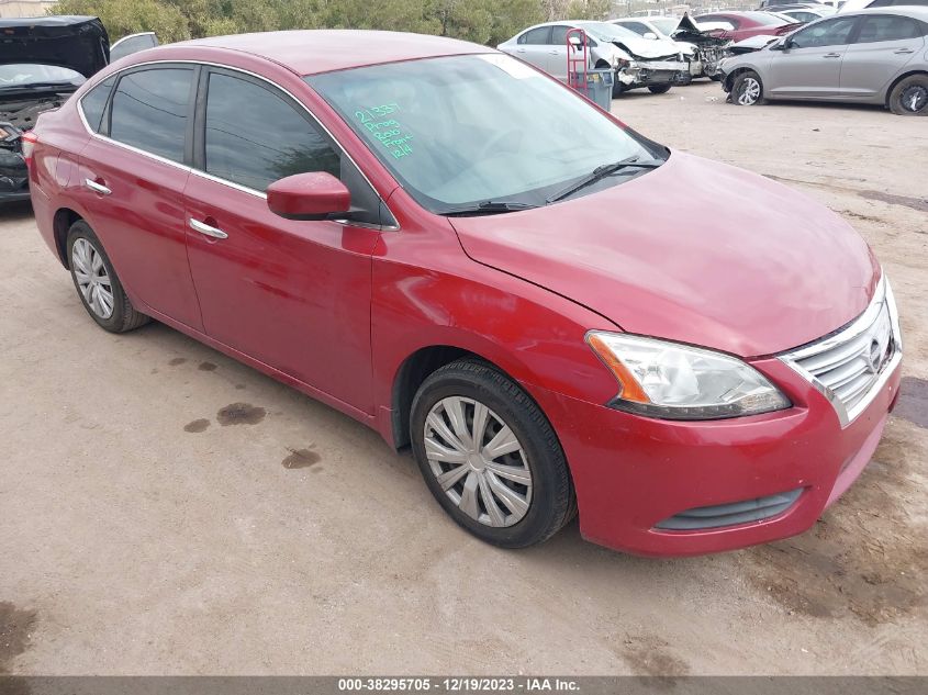 2013 Nissan Sentra Sv VIN: 3N1AB7AP4DL641537 Lot: 38295705