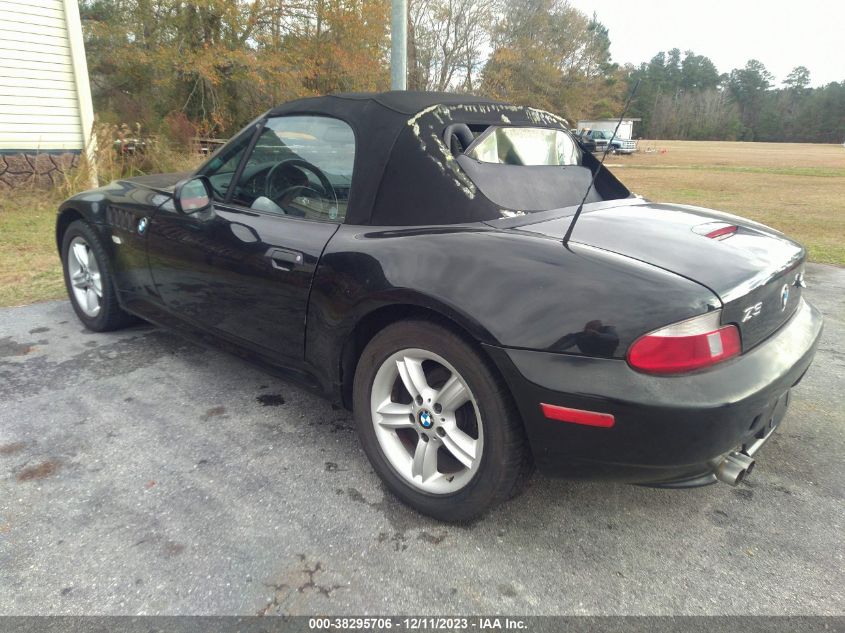 2001 BMW Z3 2.5I VIN: WBACN33411LM02993 Lot: 38295706