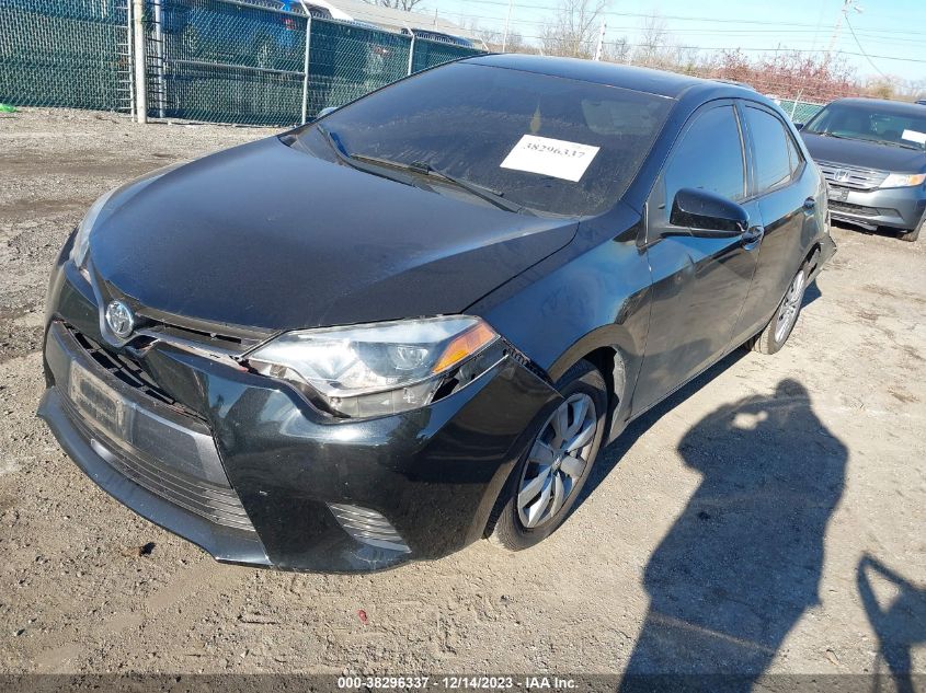 2016 Toyota Corolla Le VIN: 2T1BURHE7GC597357 Lot: 38296337