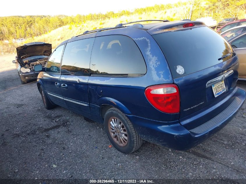 2002 Chrysler Town Country Limited VIN: 2C8GP64L72R584034 Lot: 38296465