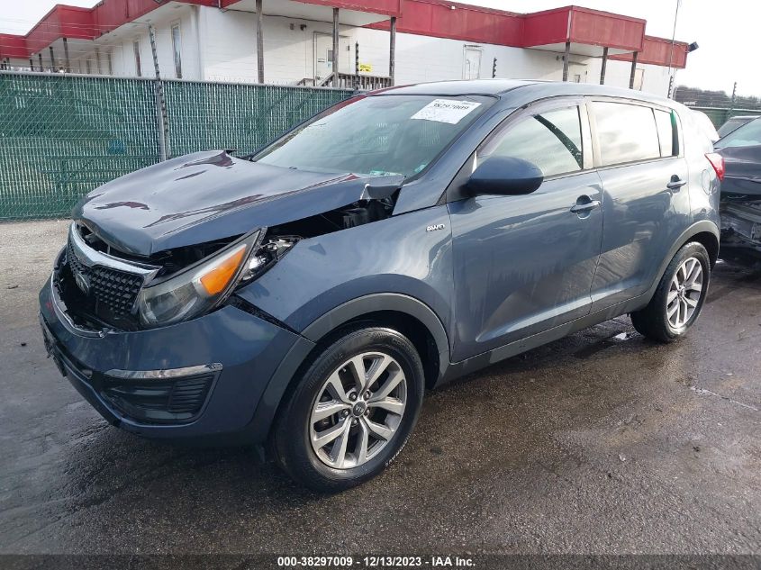 2016 Kia Sportage Lx VIN: KNDPBCAC0G7834628 Lot: 38297009