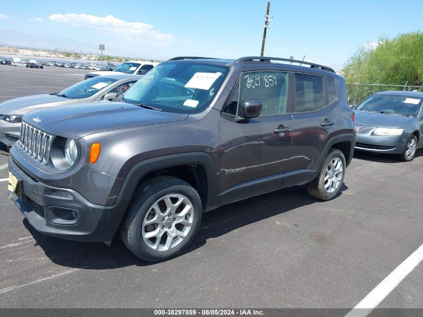 2017 Jeep Renegade Latitude 4X4 VIN: ZACCJBBB8HPF36172 Lot: 38297859