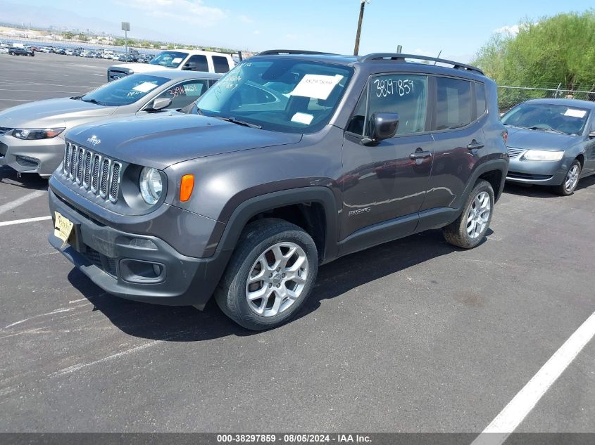 2017 Jeep Renegade Latitude 4X4 VIN: ZACCJBBB8HPF36172 Lot: 38297859