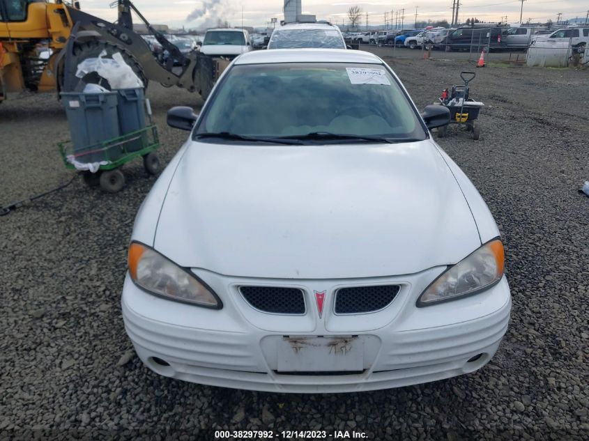 1999 Pontiac Grand Am Se VIN: 1G2NE52T8XM774256 Lot: 38297992