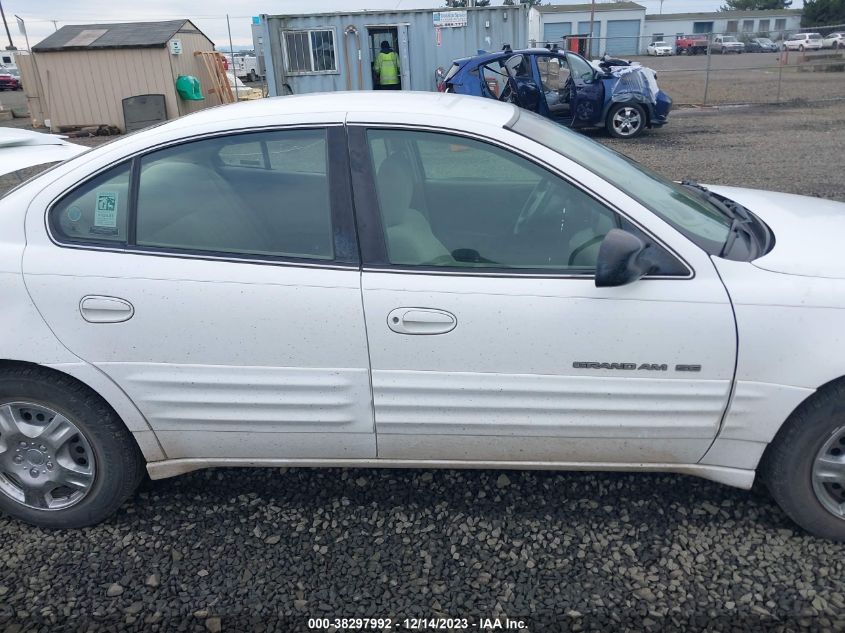 1999 Pontiac Grand Am Se VIN: 1G2NE52T8XM774256 Lot: 38297992