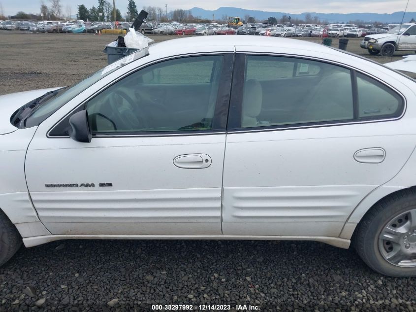 1999 Pontiac Grand Am Se VIN: 1G2NE52T8XM774256 Lot: 38297992