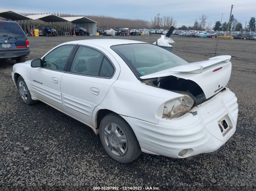 1999 Pontiac Grand Am Se VIN: 1G2NE52T8XM774256 Lot: 38297992