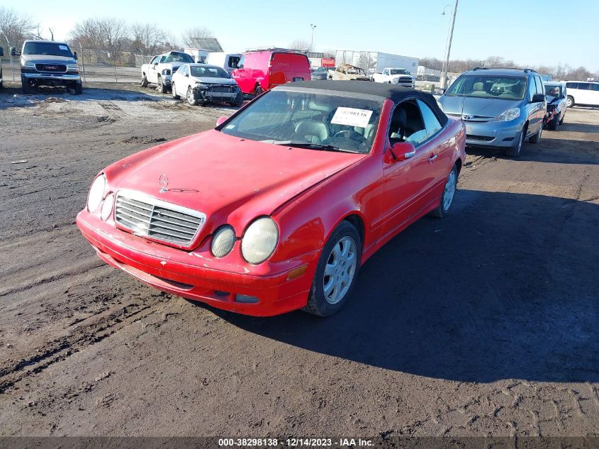 2000 Mercedes-Benz Clk 320 VIN: WDBLK65G9YT037475 Lot: 38298138