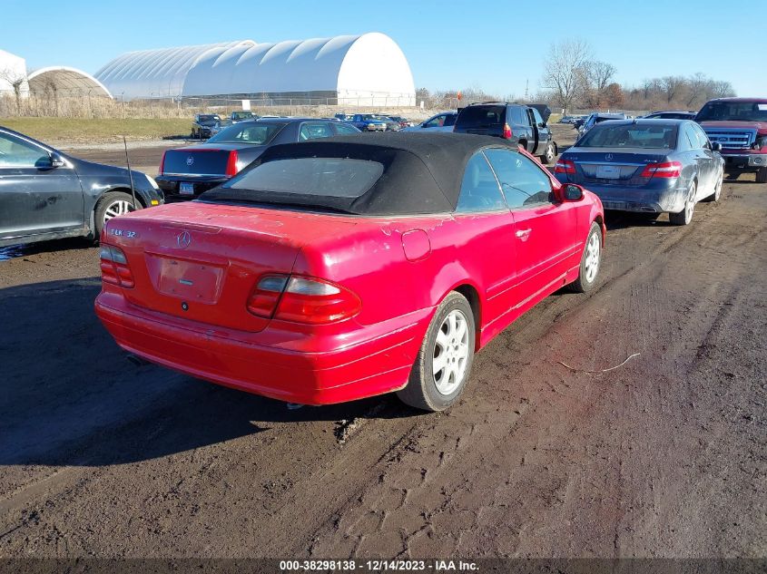 2000 Mercedes-Benz Clk 320 VIN: WDBLK65G9YT037475 Lot: 38298138