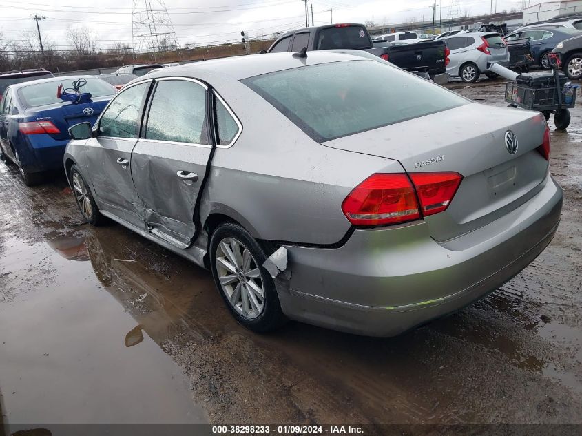 1VWCH7A3XDC047058 2013 Volkswagen Passat 2.5L Sel Premium