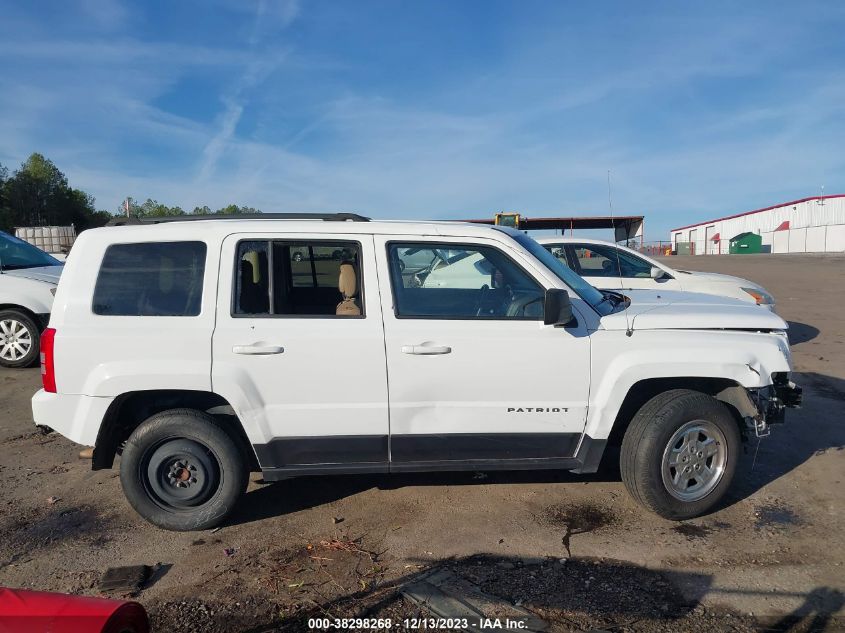 2016 Jeep Patriot Sport VIN: 1C4NJPBAXGD726730 Lot: 38298268