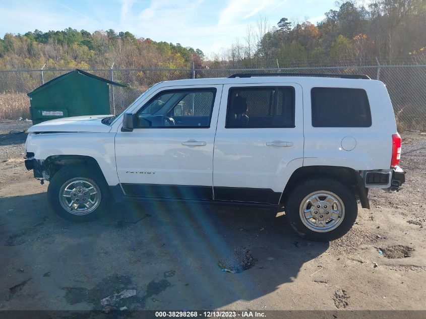 2016 Jeep Patriot Sport VIN: 1C4NJPBAXGD726730 Lot: 38298268