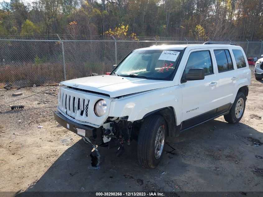 2016 Jeep Patriot Sport VIN: 1C4NJPBAXGD726730 Lot: 38298268