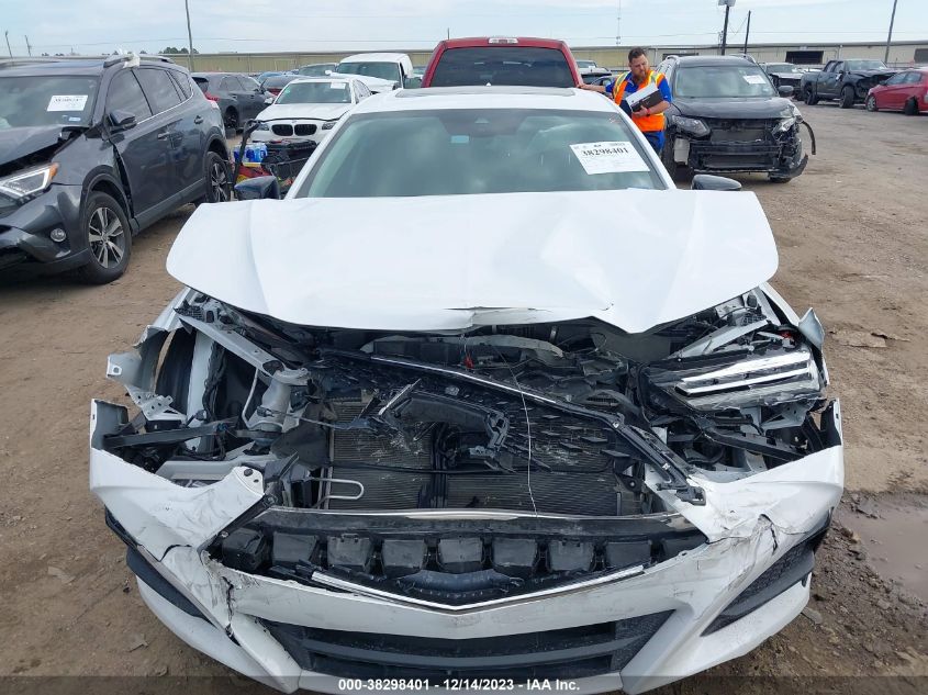 2022 Acura Tlx Advance Package VIN: 19UUB6F60NA001937 Lot: 38298401