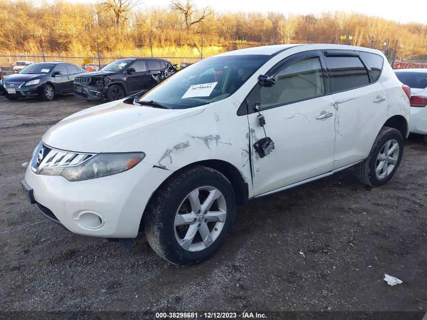 2010 Nissan Murano S VIN: JN8AZ1MU5AW003878 Lot: 38298681