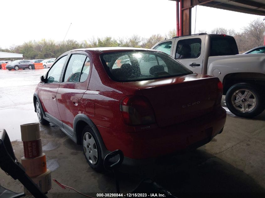 2001 Toyota Echo Base (M5) VIN: JTDBT123410137344 Lot: 38298844