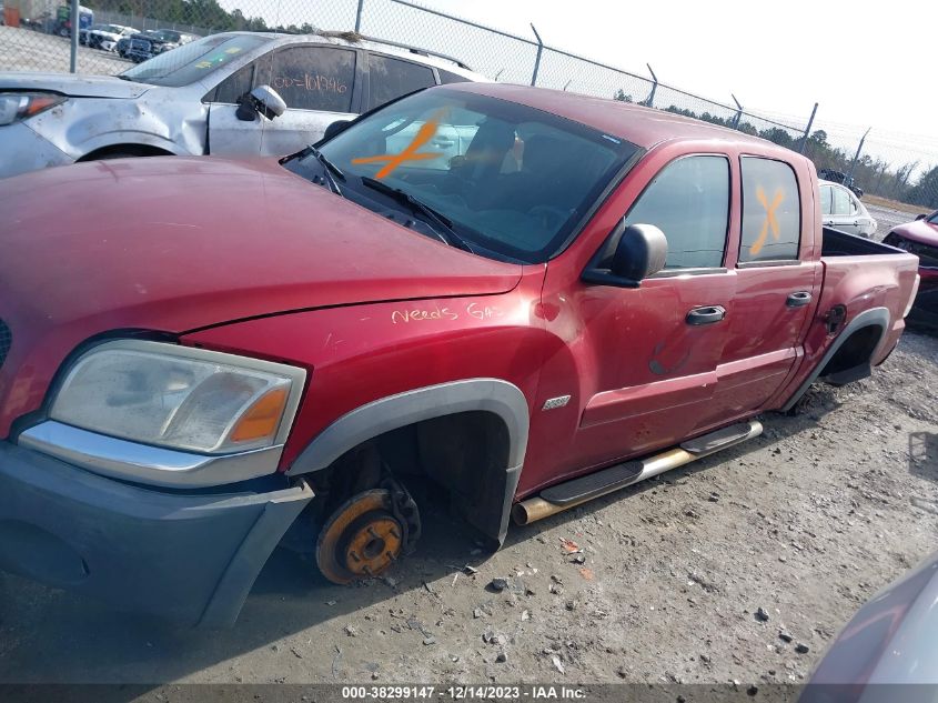 2006 Mitsubishi Raider Duro Cross V8 VIN: 1Z7HC38N96S554778 Lot: 38299147