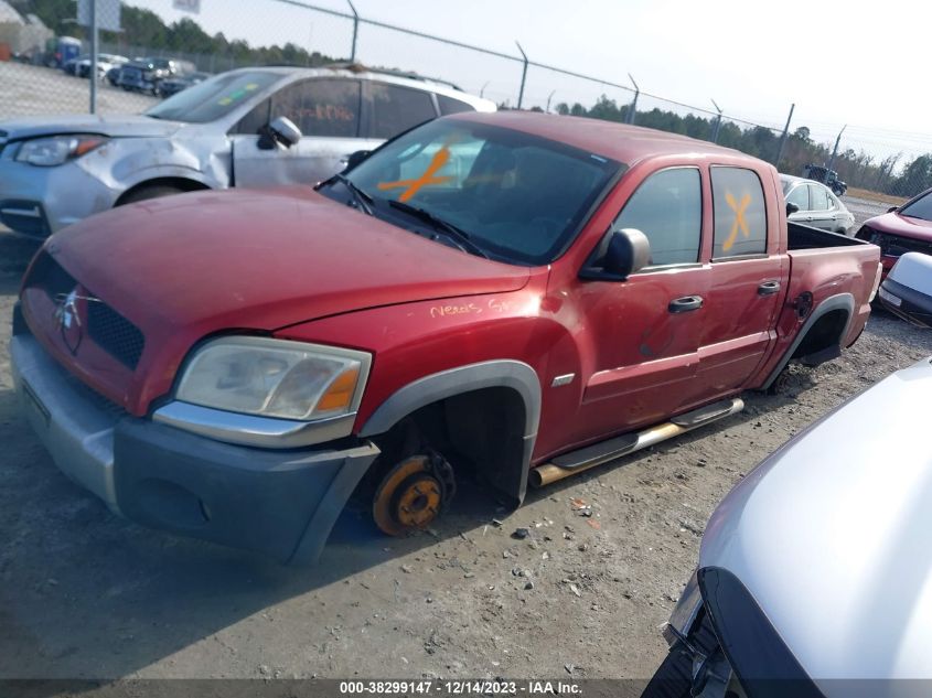 2006 Mitsubishi Raider Duro Cross V8 VIN: 1Z7HC38N96S554778 Lot: 38299147