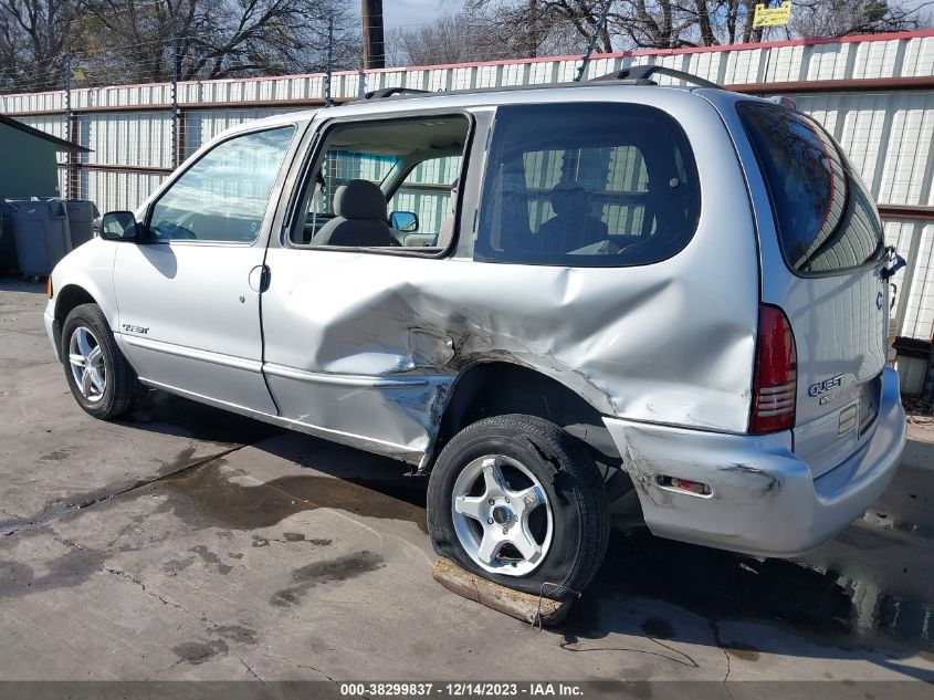 1998 Nissan Quest Gxe/Xe VIN: 4N2ZN1116WD806509 Lot: 38299837