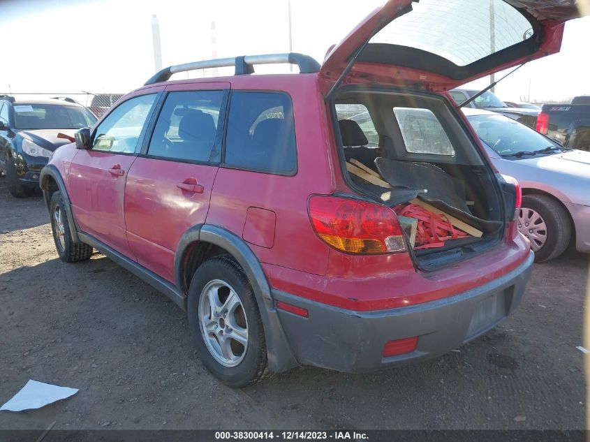 2003 Mitsubishi Outlander Ls VIN: JA4LX31G13U118443 Lot: 38300414