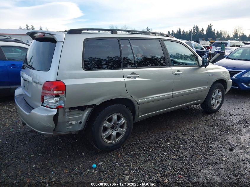 2001 Toyota Highlander V6 (A4) VIN: JTEGF21A510007331 Lot: 38300736