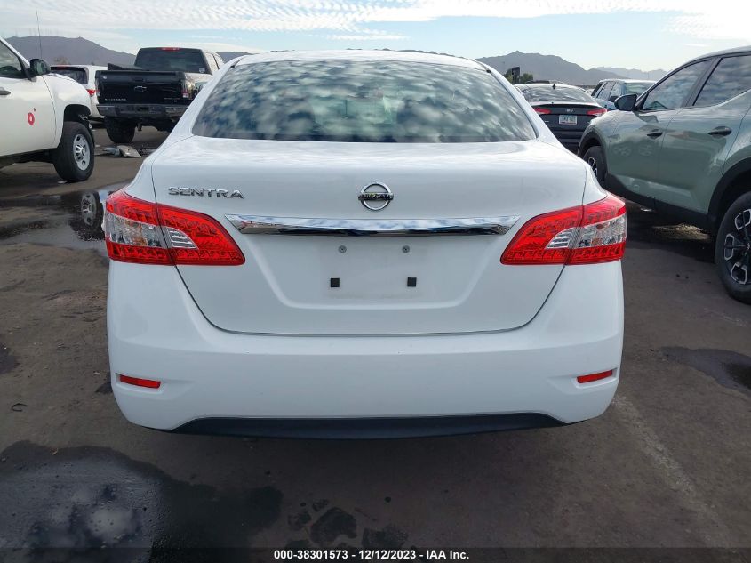 2015 Nissan Sentra S VIN: 3N1AB7AP2FY246021 Lot: 38301573